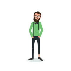 Obraz premium Exhausted and completely wiped out cartoon guy in casual clothes, gesturing. Vector illustration. Modern flat design.