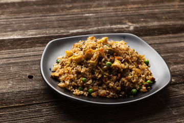 tasty japanese food on table