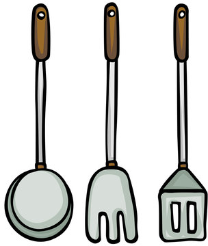 Kitchen cooking utensils