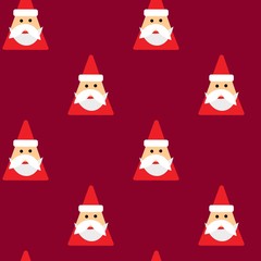 Christmas seamless pattern with Santa Claus