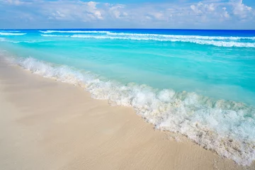 Deurstickers Cancun Playa Delfines beach Riviera Maya © lunamarina