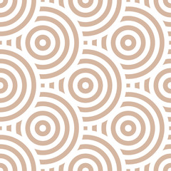 Geometric seamless pattern. Beige ornamental design