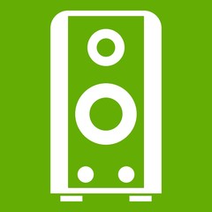 Black sound speaker icon green