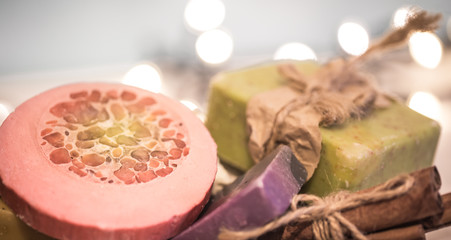 background handmade soap