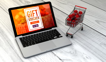laptop and trolley gift voucher