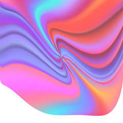 Obraz premium Holographic blurred background, neon color abstract design. 