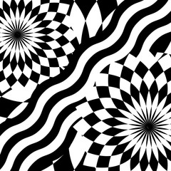 Geometric kaleidoscope background. Abstract graphic pattern.