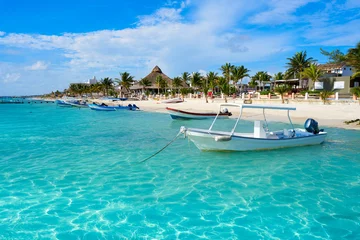 Foto auf Acrylglas Karibik Strand von Puerto Morelos an der Riviera Maya