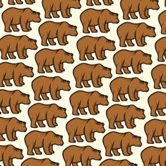 background pattern with wild bear
