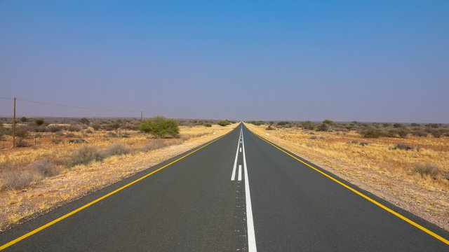 Fototapeta Nationalstraße durch Namibia