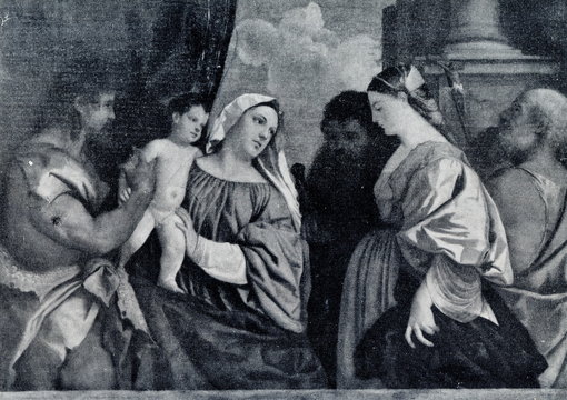 The Virgin and Child with Four Saints (Titian, ca. 1516)