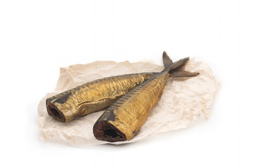 fish served with tomatoes and vegetables on big wooden board over table
