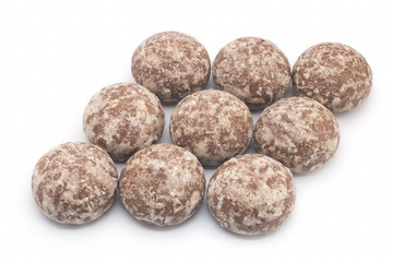 Honey-cakes isolated on white