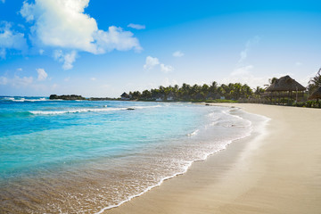 Fototapeta na wymiar Tulum Caribbean beach in Riviera Maya