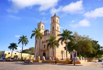 Vlies Fototapete Mexiko Valladolid San Gervasio Kirche von Yucatan