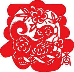 Chinese traditional Chinese zodiac pattern