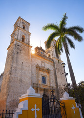 Valladolid San Gervasio church of Yucatan