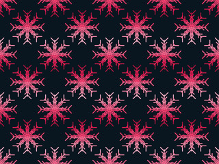 Seamless pattern with snowflakes. Christmas pattern. Vector illustration.