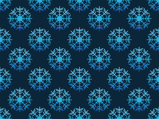 Christmas seamless pattern with snowflakes. Vector illustration