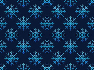 Fototapeta na wymiar Christmas seamless pattern with snowflakes. Vector illustration