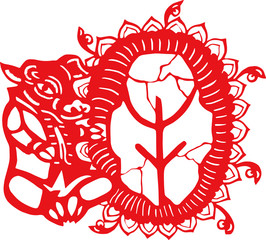 Chinese traditional Chinese zodiac pattern