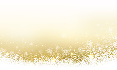 Naklejka premium Christmas abstract vector wallpaper with snowfall, glitter, snowflakes and stripe for your content.