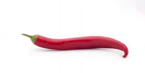 Red chili pepper isolated on a white background