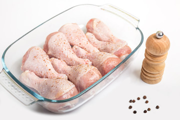 Chicken legs with peppe