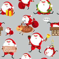 Santa Claus, Christmas set, pattern
