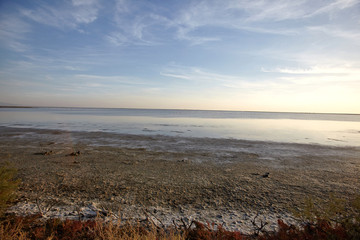 Landscape of Evros river in Greece.