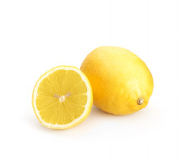 Lemon isolated on white background