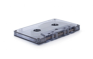 vintage cassette tape isolated white background