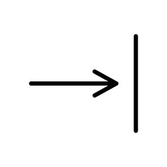 Line flat icon