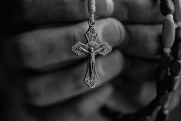 Hand Holding Rosary