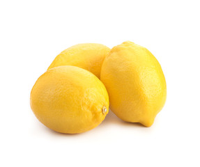 Lemon isolated on white background