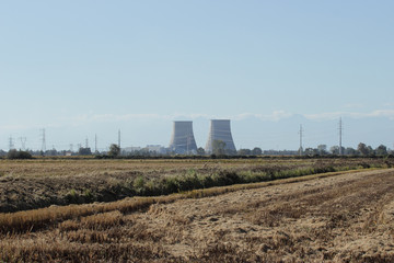 Fototapeta na wymiar Nuclear power plant