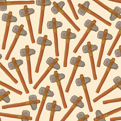 background pattern with ancient stone axes