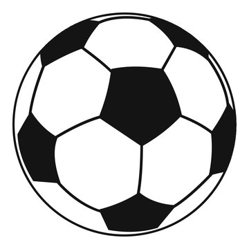 Football icon, simple style