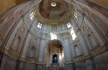 Obraz premium baroque abandoned Church in Vercelli, Italy