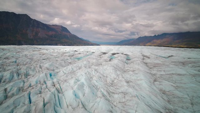 Aerial Alaska Knik Glacier September 2017 Sunny Day Wide Angle 4K Inspire 2 Prores