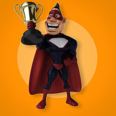 Fun superhero - 3D Illustration © Julien Tromeur