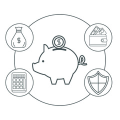 Money certificate of deposit icon vector illustration graphic design