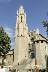 Fototapeta na wymiar basilica of San felix of the city of Gerona, Spain.