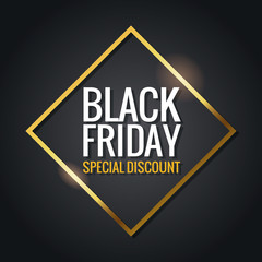 Obraz premium Black friday special discount icon vector illustration graphic design