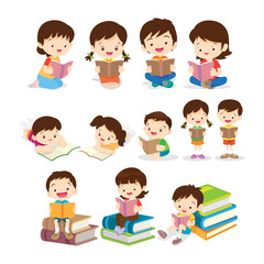  Childrens reading book various actions