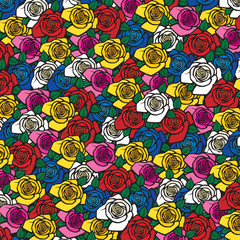 background pattern with roses