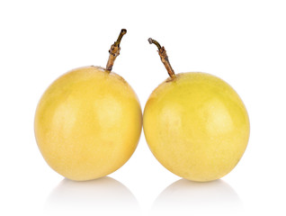 Passion fruit isolated on white background