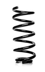 Springs of a car suspension on a white.