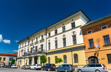Plakat Administration building in the old town of Levoca, Slovakia