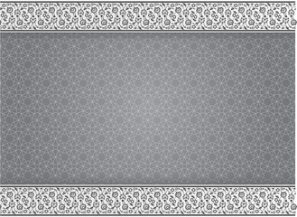 Abstract background traditional patterns in grayscale style - Vector Illustration